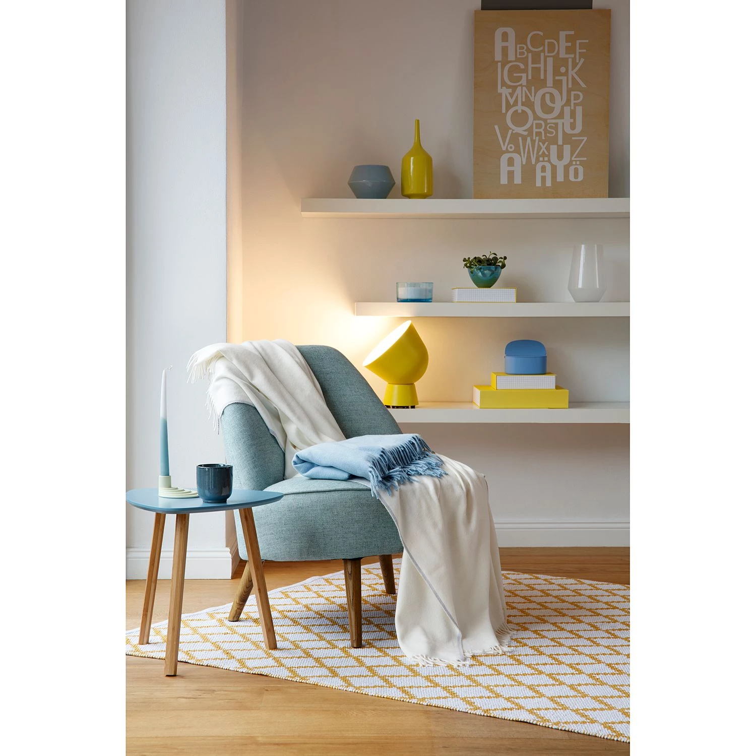 Twentyfour Plaid Fresh Ink - Tissu - Bleu ciel 4 Twentyfour Plaid Fresh Ink - Tissu - Bleu ciel – Image 2