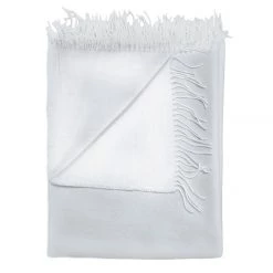 Aranda Plaid Amanda Reversible Plain - Tissu - Blanc pur