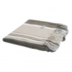 Aranda Plaid Protea Pin Stripe II - Tissu - Latte macchiatto