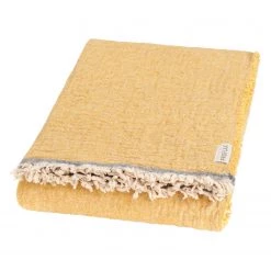 Proflax Plaid Franky - Tissu mélangé - Safran