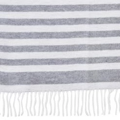 Twentyfour Plaid Stripes - Tissu mélangé - Gris / Blanc -France Couvertures Soldes Boutique 1000201333 200203 08125200177 DETAILS P000000001000201333