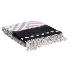 Aranda Plaid Amanda Cotton Global Tribe - Tissu mélangé - Gris