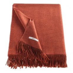 Esprit Home Plaid Melange - Polyacrylique - Rouge