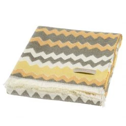 Proflax Plaid Giro - Polyacrylique - Miel