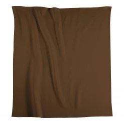 Biederlack Plaid Uno Soft - Tissu mélangé - Marron chocolat - 150 x 200 cm