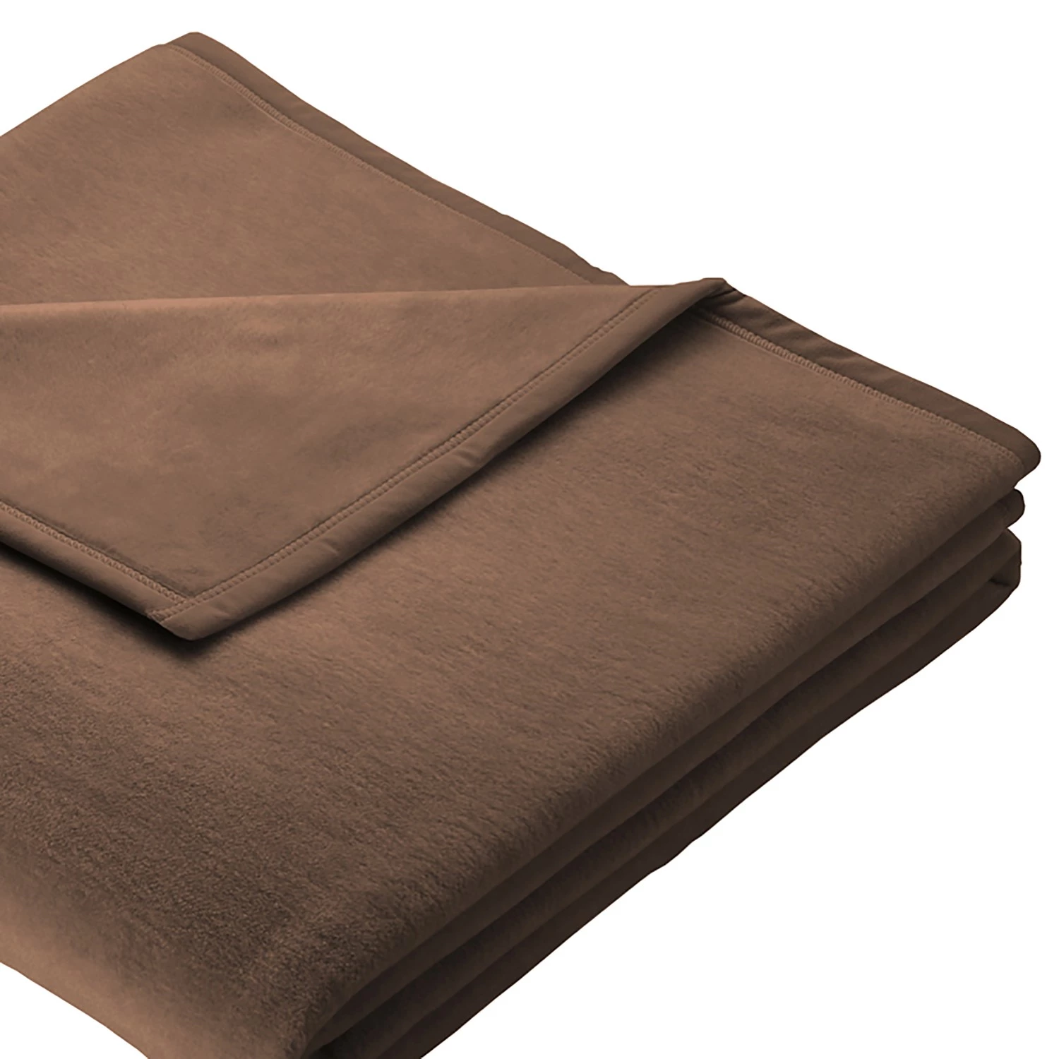 Biederlack Plaid Uno Soft - Tissu mélangé - Marron chocolat - 150 x 200 cm 5 Biederlack Plaid Uno Soft - Tissu mélangé - Marron chocolat - 150 x 200 cm – Image 3