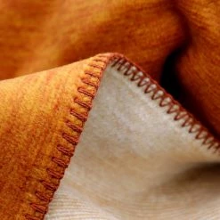 Biederlack Plaid Duo Cotton Melange - Tissu mélangé - Marron clair / Crème -France Couvertures Soldes Boutique 1000237481 210106 17432600297 DETAILS P000000001000237481