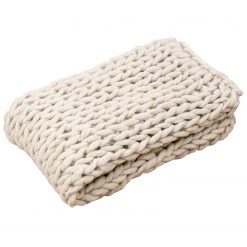 Boltze Plaid Nellio - Polyester - Blanc