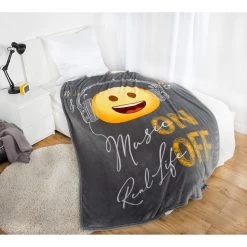 Herding Plaid Emot!x! - Microfibre - Gris / Jaune -France Couvertures Soldes Boutique 1000248315 220719 022 MOOD DETAILS P000000001000248315 mood