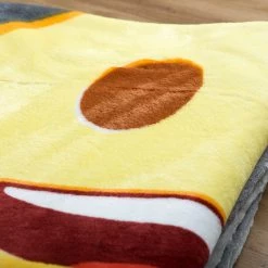 Herding Plaid Emot!x! - Microfibre - Gris / Jaune -France Couvertures Soldes Boutique 1000248315 220719 030 DETAILS P000000001000248315