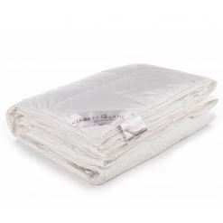 Heckett & Lane Couette simple en duvet 4 saisons Gold - Coton / Duvet d’oie - Blanc - 240 x 220 cm