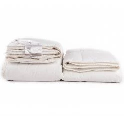 Heckett & Lane Couette double en duvet 4 saisons Gold - Coton / Duvet d’oie - Blanc - 140 x 220 cm -France Couvertures Soldes Boutique 1000255669 210330 15492800042 DETAILS P000000001000255669