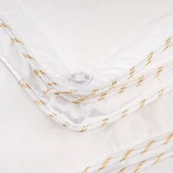 Heckett & Lane Couette double en duvet 4 saisons Gold - Coton / Duvet d’oie - Blanc - 140 x 220 cm -France Couvertures Soldes Boutique 1000255669 210330 15492800044 DETAILS P000000001000255669