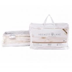 Heckett & Lane Couette double en duvet 4 saisons Gold - Coton / Duvet d’oie - Blanc - 140 x 220 cm -France Couvertures Soldes Boutique 1000255669 210330 15492800045 DETAILS P000000001000255669