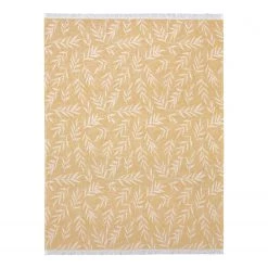 Biederlack Plaid Lavander - Tissu mélangé - Naturel