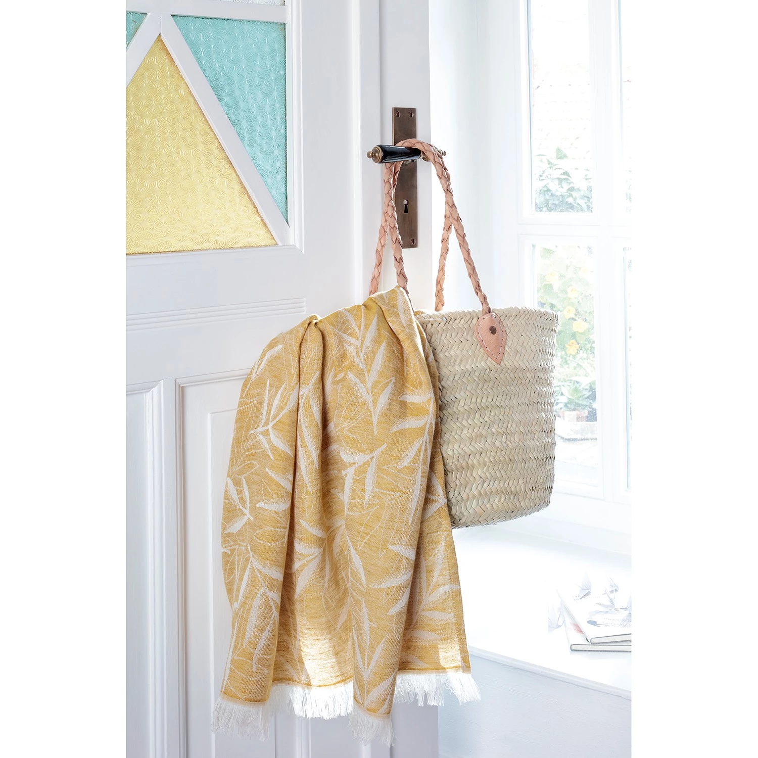 Biederlack Plaid Lavander - Tissu mélangé - Naturel 4 Biederlack Plaid Lavander - Tissu mélangé - Naturel – Image 2