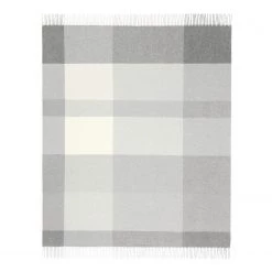 Biederlack Plaid Pleasant - Laine / Cachemire - Naturel