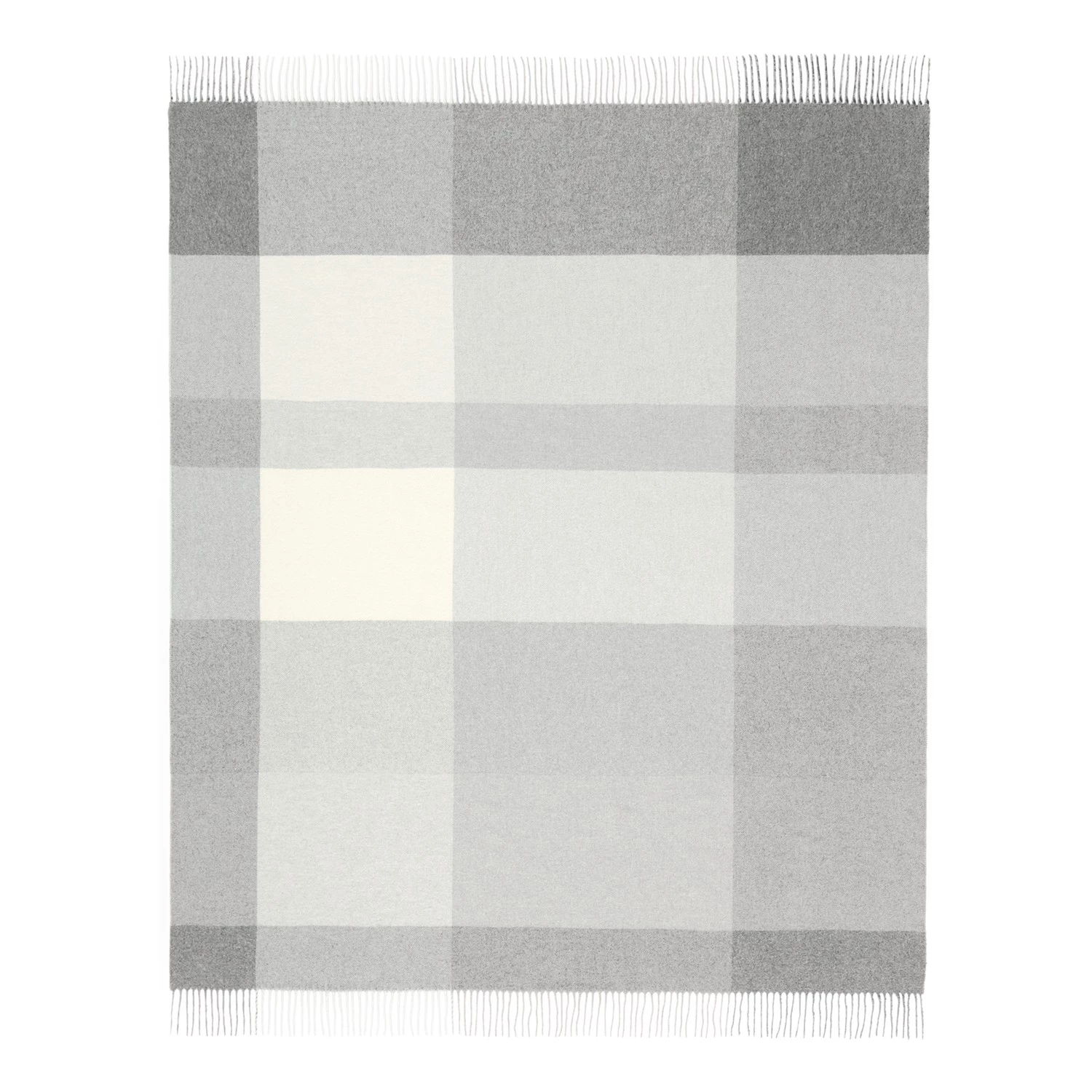 Biederlack Plaid Pleasant - Laine / Cachemire - Naturel 3 Biederlack Plaid Pleasant - Laine / Cachemire - Naturel