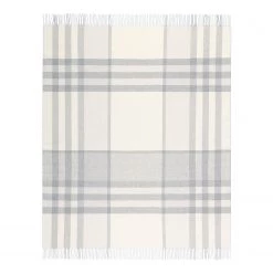 Biederlack Plaid Helsinki - Laine / Cachemire - Naturel