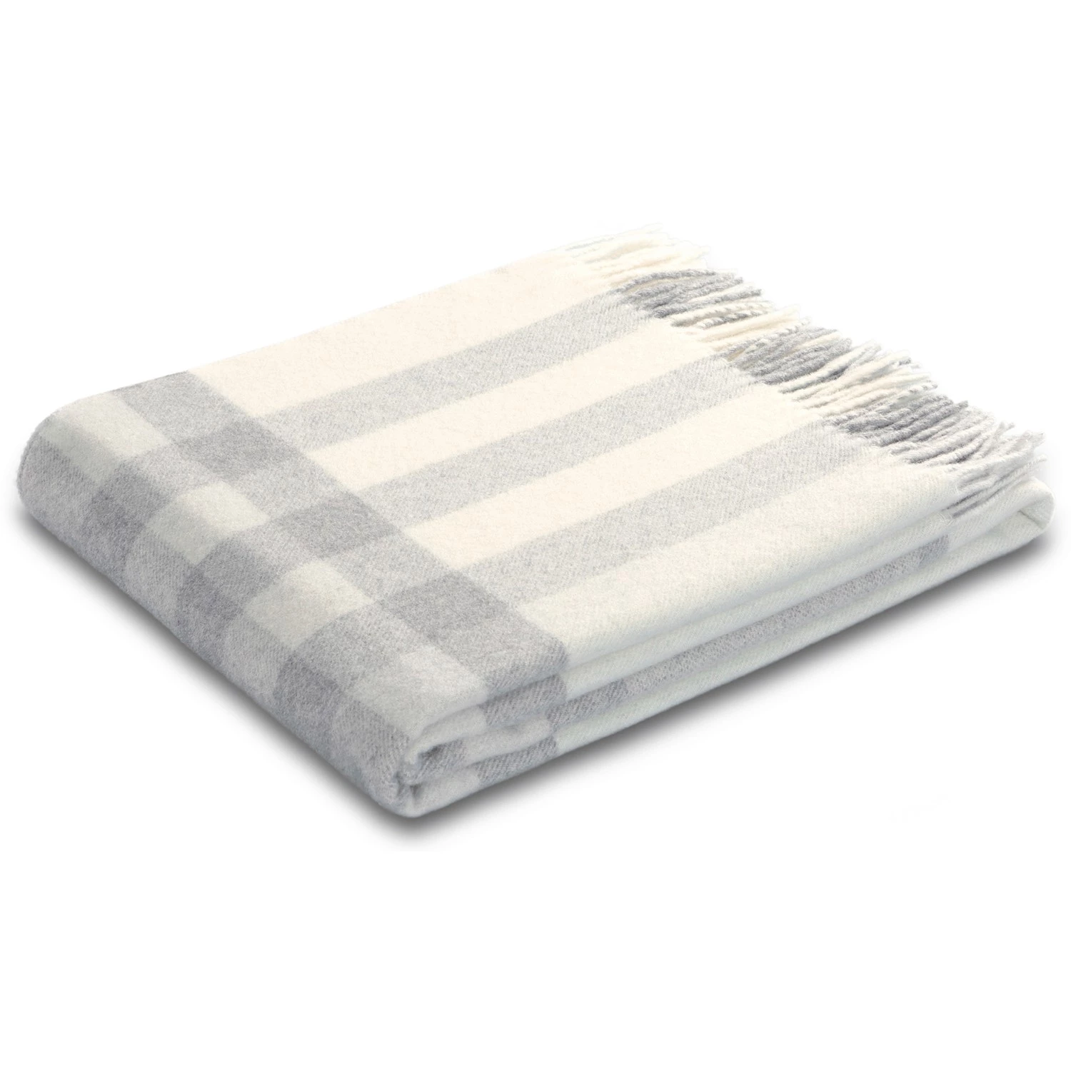 Biederlack Plaid Helsinki - Laine / Cachemire - Naturel 5 Biederlack Plaid Helsinki - Laine / Cachemire - Naturel – Image 3