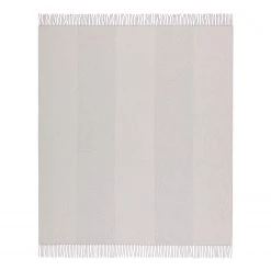 Biederlack Plaid Urban - Cachemire / Laine vierge - Argenté