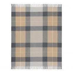 Biederlack Plaid Quito - Laine - Gris