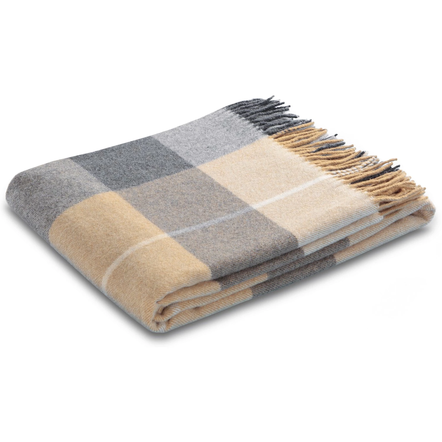 Biederlack Plaid Quito - Laine - Gris 4 Biederlack Plaid Quito - Laine - Gris – Image 2