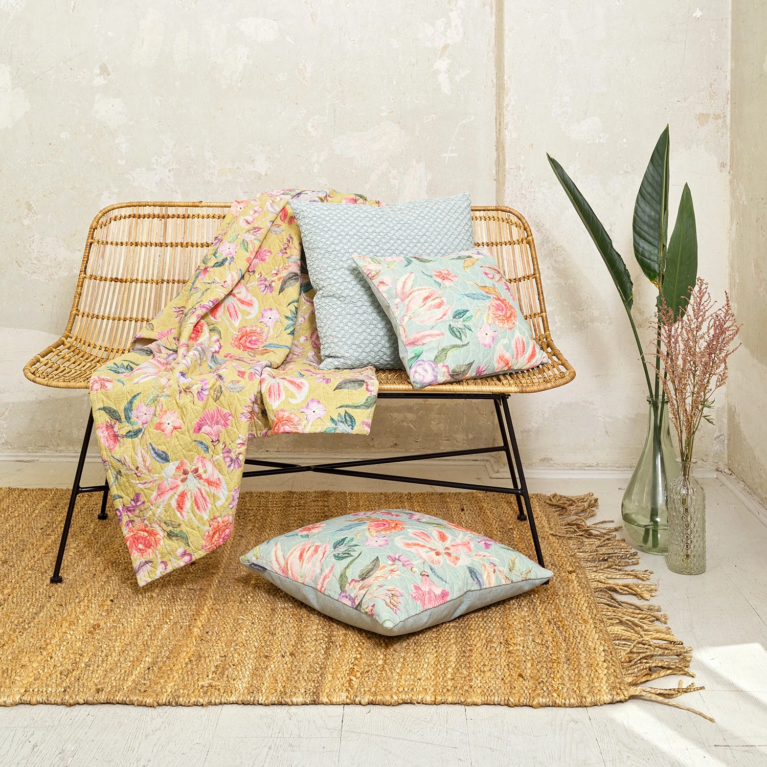 Magma-Heimtex Plaid Annie - Jaune moutarde 4 Magma-Heimtex Plaid Annie - Jaune moutarde – Image 2