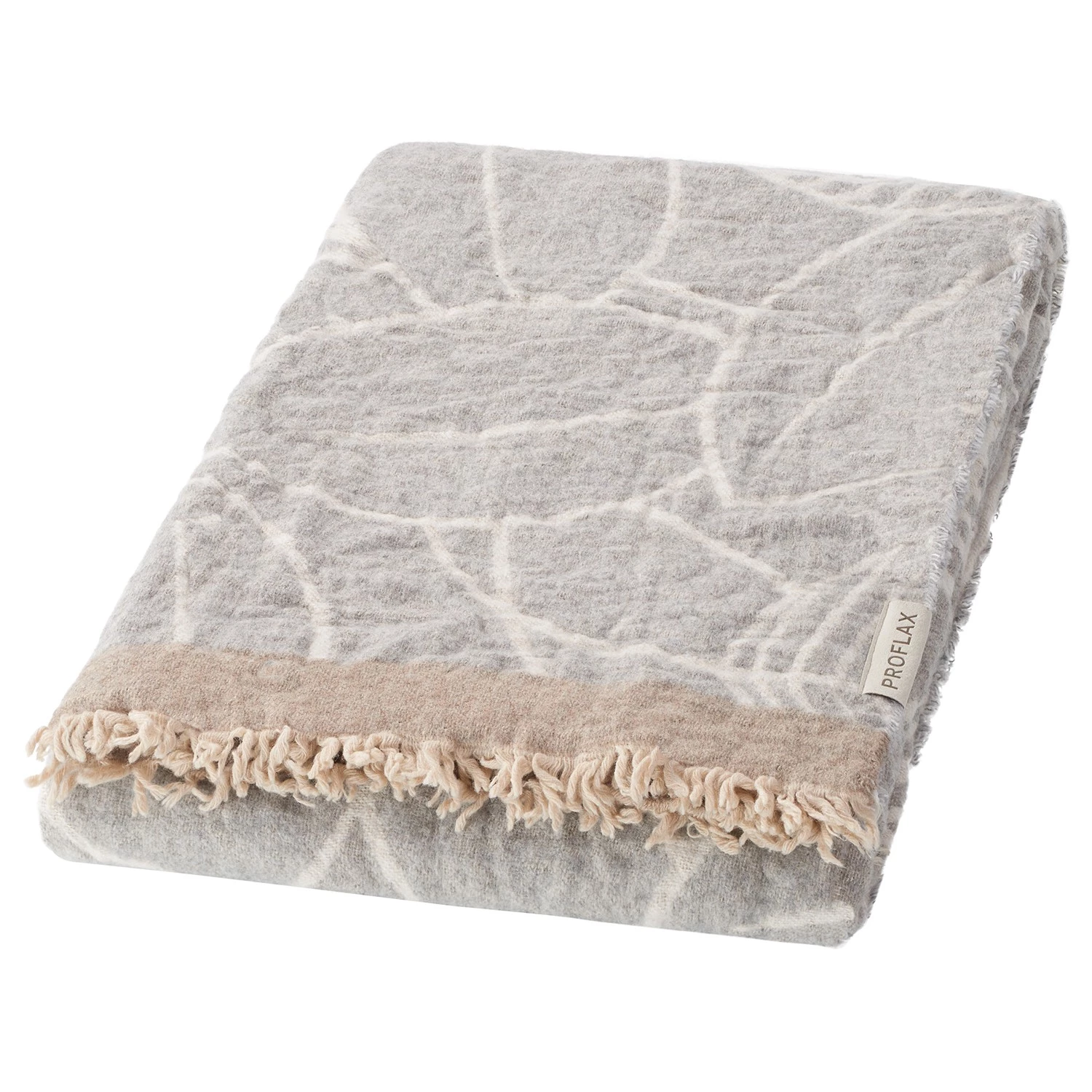 Proflax Plaid Aron - Tissu mélangé - Gris clair 3 Proflax Plaid Aron - Tissu mélangé - Gris clair