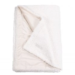 Esprit Home Plaid Teddy - Polyester - Crème