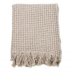 Done.® Plaid Ella - Coton - Taupe -France Couvertures Soldes Boutique 1000287418 210824 11541800007 DETAILS P000000001000287418