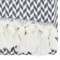 Done.® Plaid Elena - Tissu mélangé - Anthracite - 160 x 220 cm -France Couvertures Soldes Boutique 1000287436 210824 11561500040 DETAILS P000000001000287436