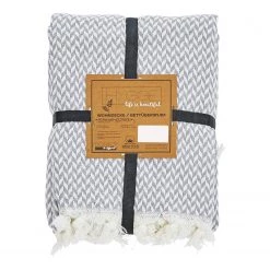 Done.® Plaid Elena - Tissu mélangé - Argenté -France Couvertures Soldes Boutique 1000287437 210824 11562700045 DETAILS P000000001000287437