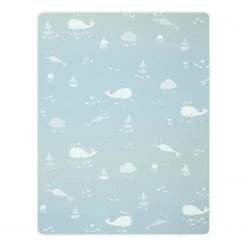 Biederlack Plaid Lovely & Sweet Ocean - Coton / Polyester - Bleu / Multicolore