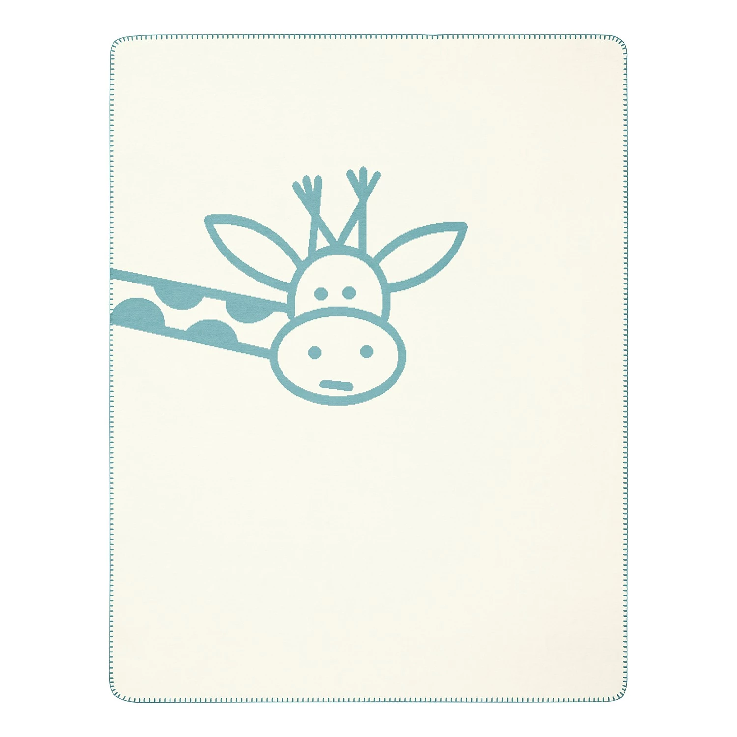 Biederlack Plaid Lovely & Sweet Cookie - Tissu mélangé - Bleu / Blanc 6 Biederlack Plaid Lovely & Sweet Cookie - Tissu mélangé - Bleu / Blanc – Image 4