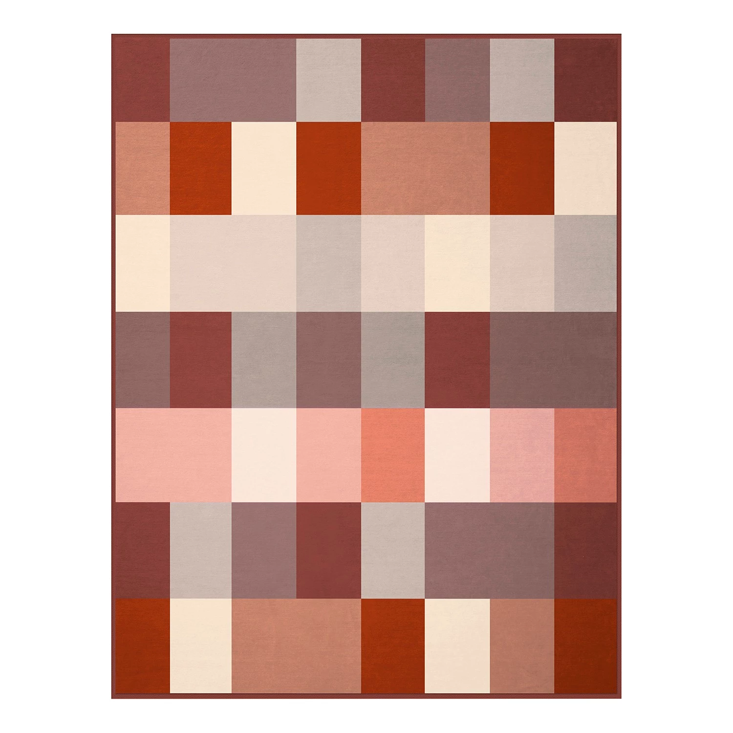 Biederlack Plaid Happy Fall - Tissu mélangé - Rouge / Naturel 3 Biederlack Plaid Happy Fall - Tissu mélangé - Rouge / Naturel