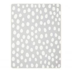 Biederlack Plaid Lovely & Sweet Taps - Coton / Polyester - Gris