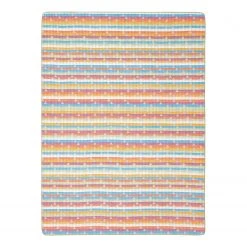 Biederlack Plaid Young & Fancy Triomino - Tissu mélangé - Gris / Multicolore - 150 x 100 cm