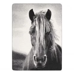 Biederlack Plaid Animal Love Silver - Tissu mélangé - Anthracite