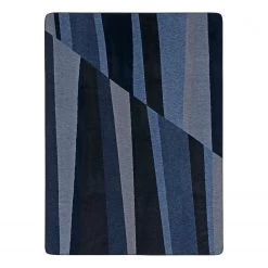 Biederlack Plaid Twilight - Tissu mélangé - Bleu / Gris