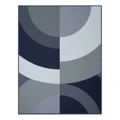 Biederlack Plaid Nightfall - Tissu mélangé - Bleu / Gris - 220 x 240 cm