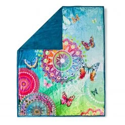 HIP Plaid Mystic - Velours de polyester - Multicolore