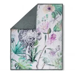 Descanso Plaid Volterra - Velours de polyester - Vert