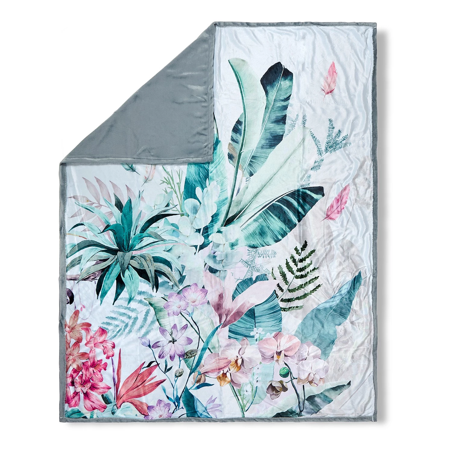 Descanso Plaid Verda - Velours de polyester - Multicolore 3 Descanso Plaid Verda - Velours de polyester - Multicolore