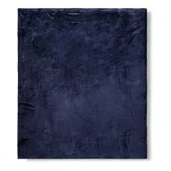 Plaid Hip Uni - Velours de polyester - Bleu