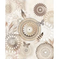 HIP Plaid Kaskae - Velours de polyester - Beige