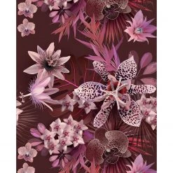 Descanso Plaid Farze - Velours de polyester - Bordeaux