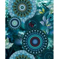 HIP Plaid Luciano - Velours de polyester - Bleu pétrole