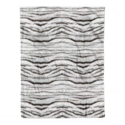 Zo!Home Plaid Siberian White Tiger - Polyester - Gris