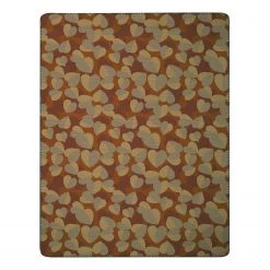 ELLE DECORATION Plaid Flowers - Tissu mélangé - Marron